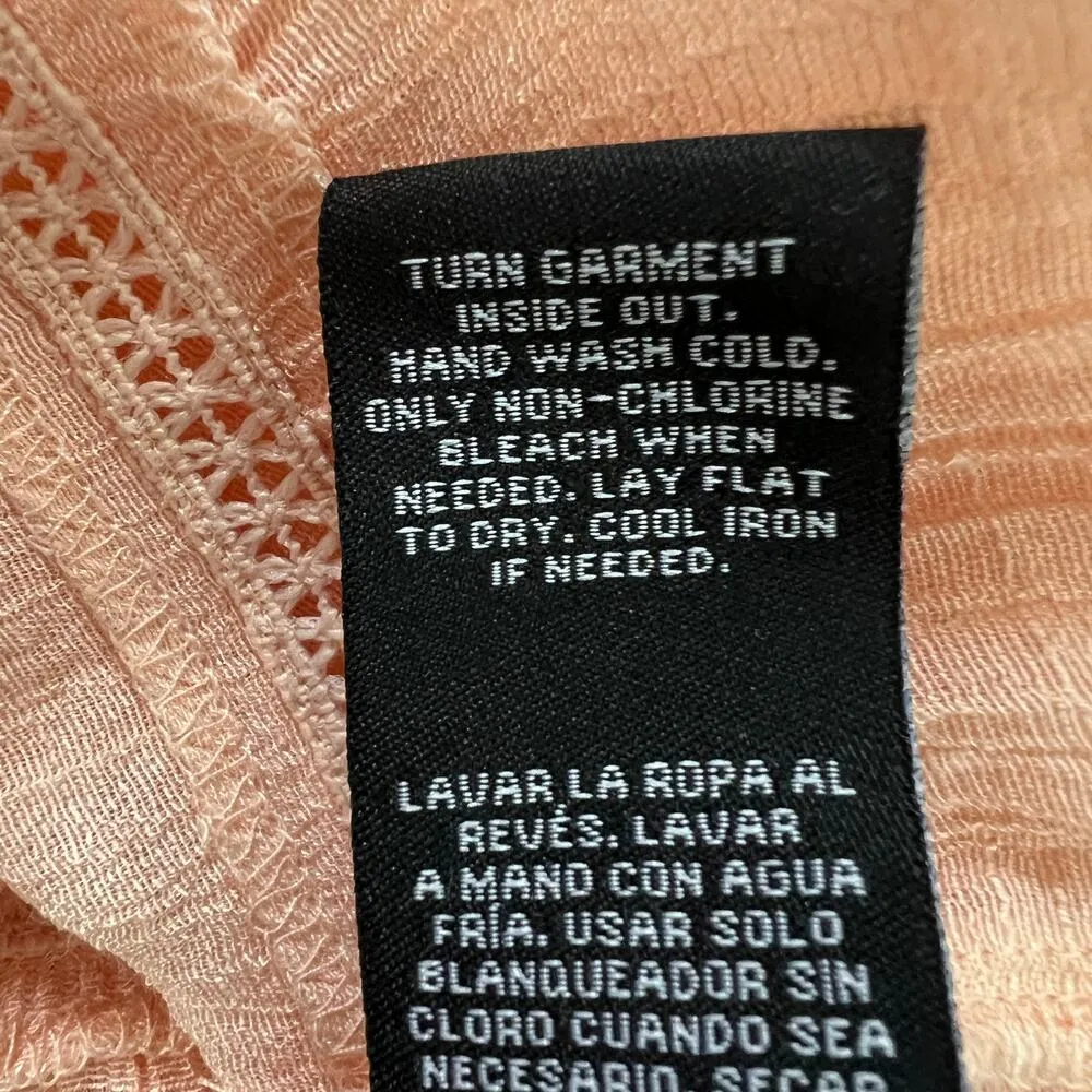 Zac&Rachel Soft Girl Bohemian Fairy Cottage Core Prairie Garden Flowy Top Small Pink - Image 11