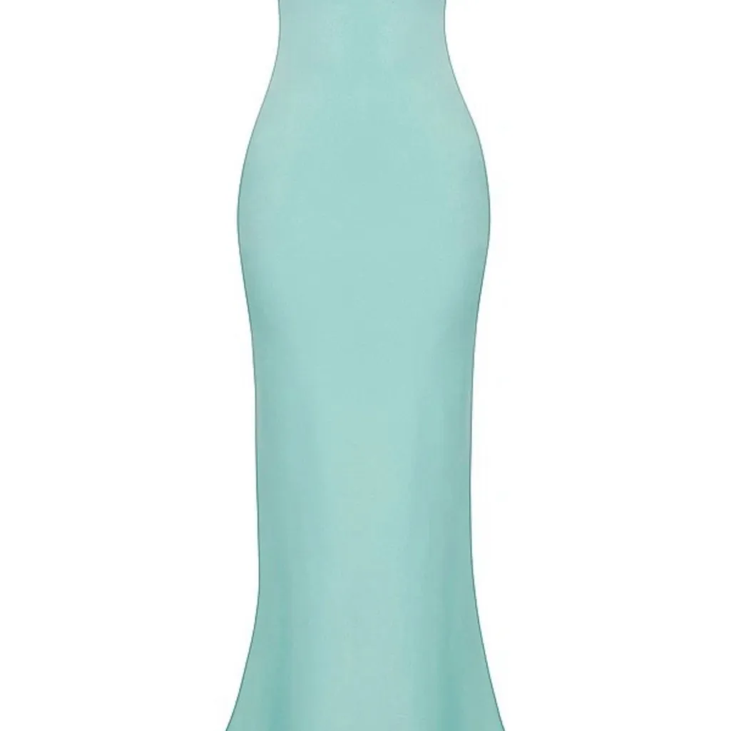 House of CB Alette Jade Satin Strapless Maxi Dress - Image 7