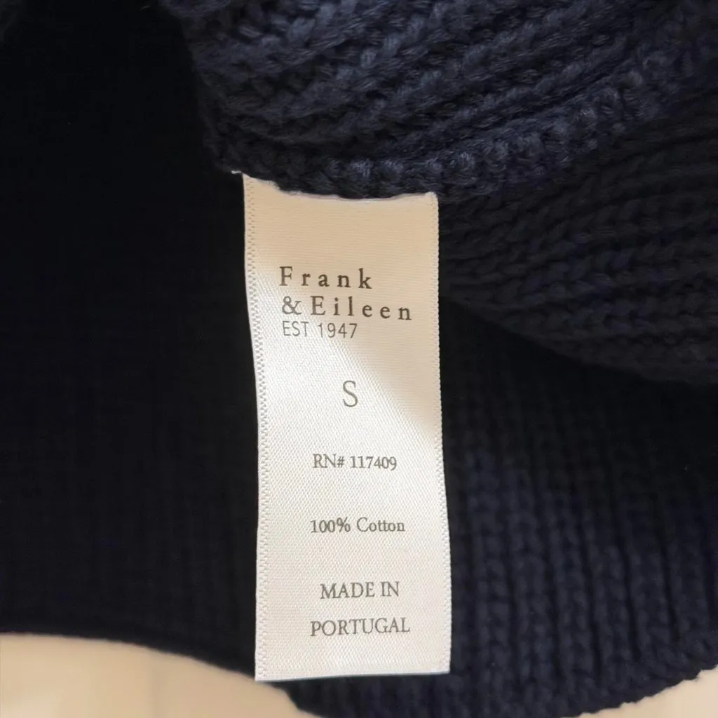 Frank & Eileen Montecito Sweater in Marine, Size Small - Image 6