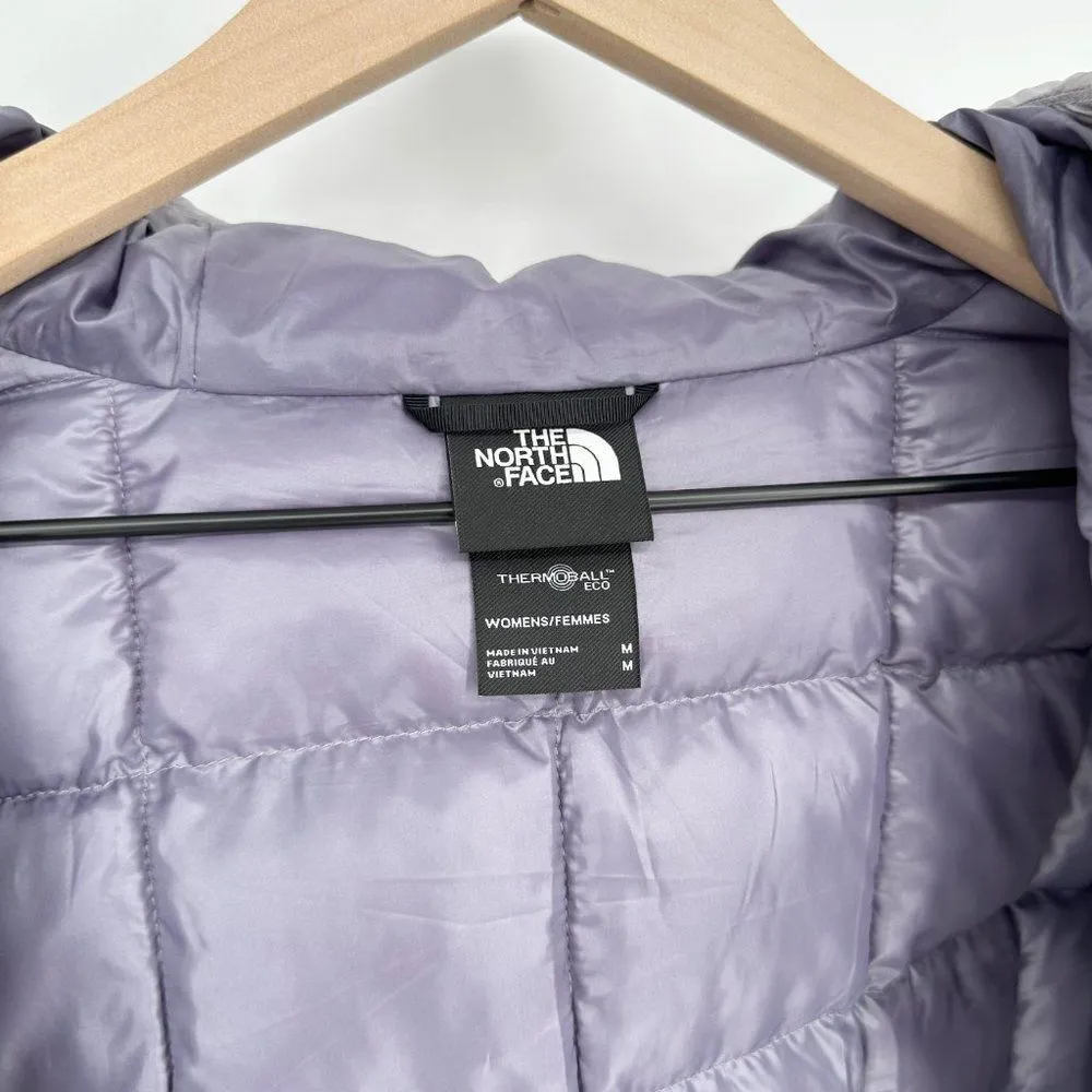 The North Face Thermoball Super Hoodie Insulated Jacket Purple Women's Medium - Image 6