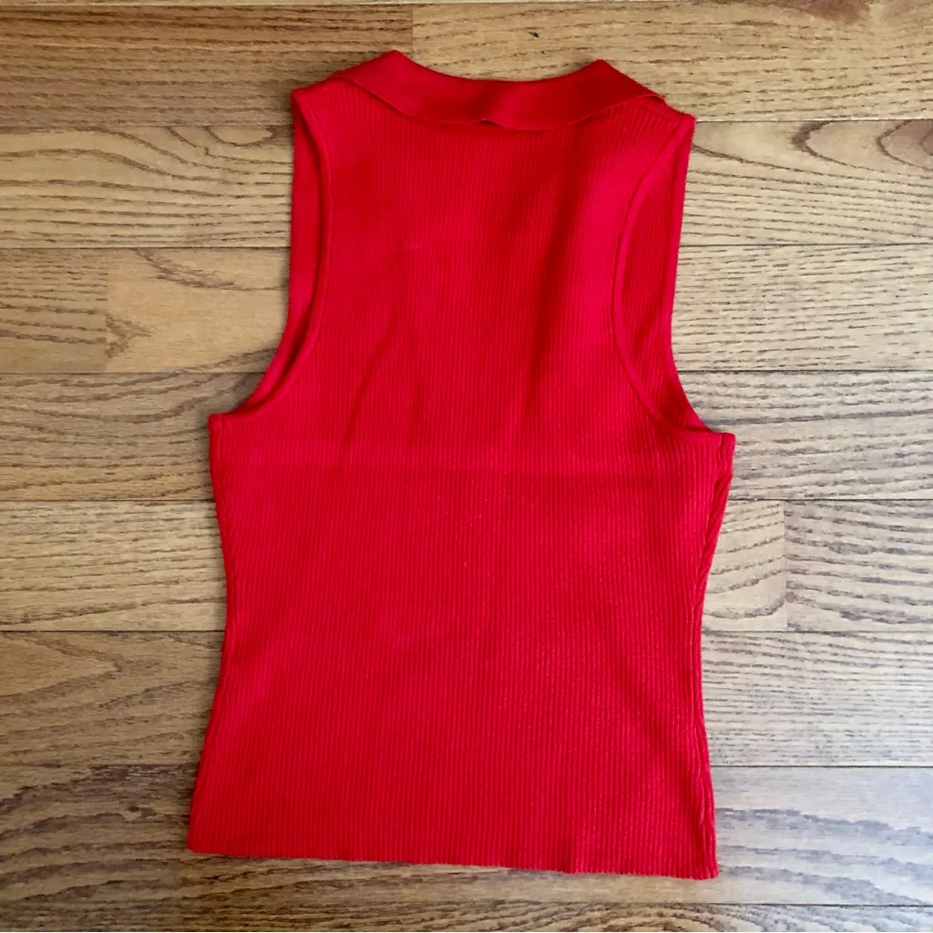 French Connection Cozy Soft V Neck Knit Tank Top Sweater Women’s Size M NWOT - Image 7