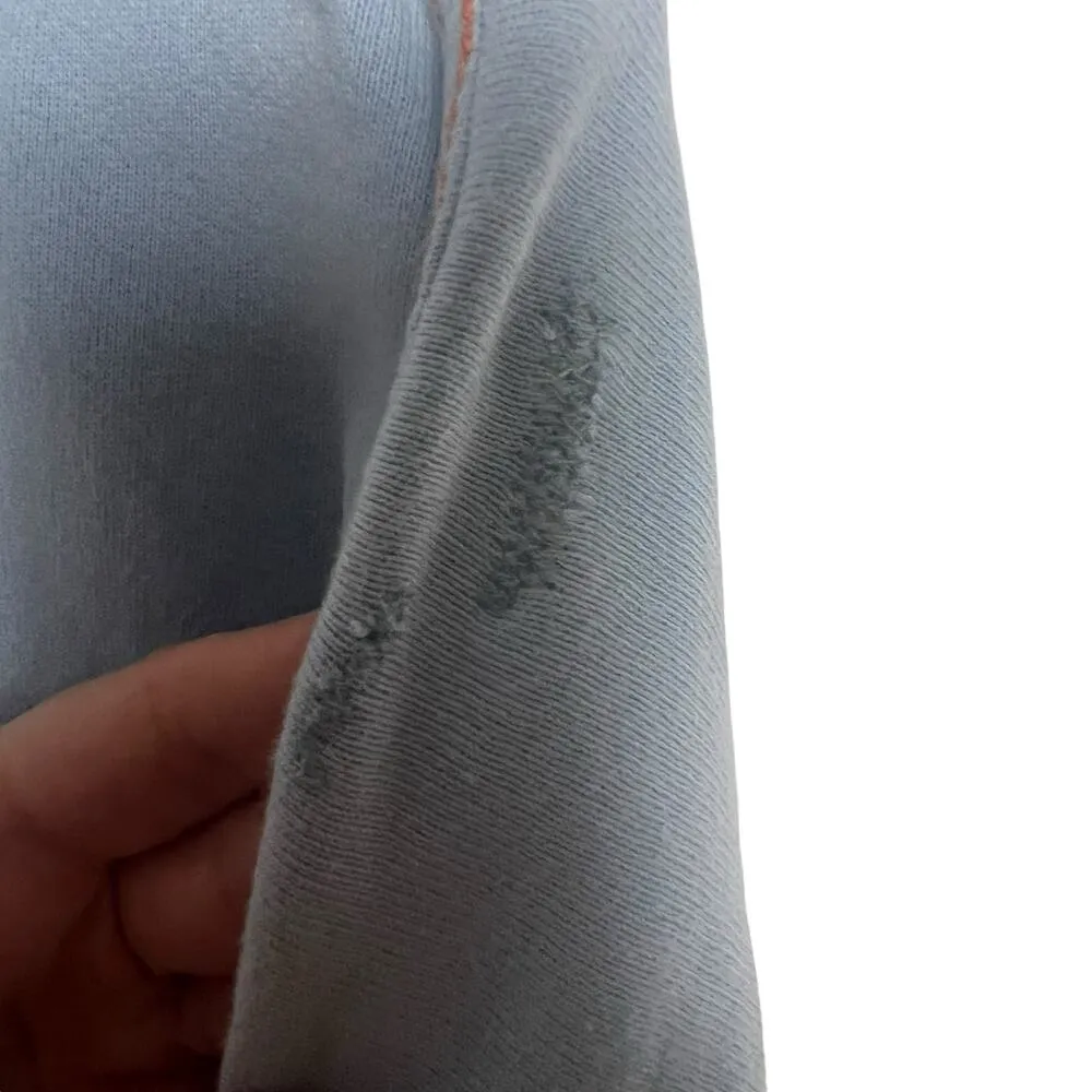 Simon Miller Blue Orange Cropped Colorblock Pullover Sweatshirt Size XS - Image 12