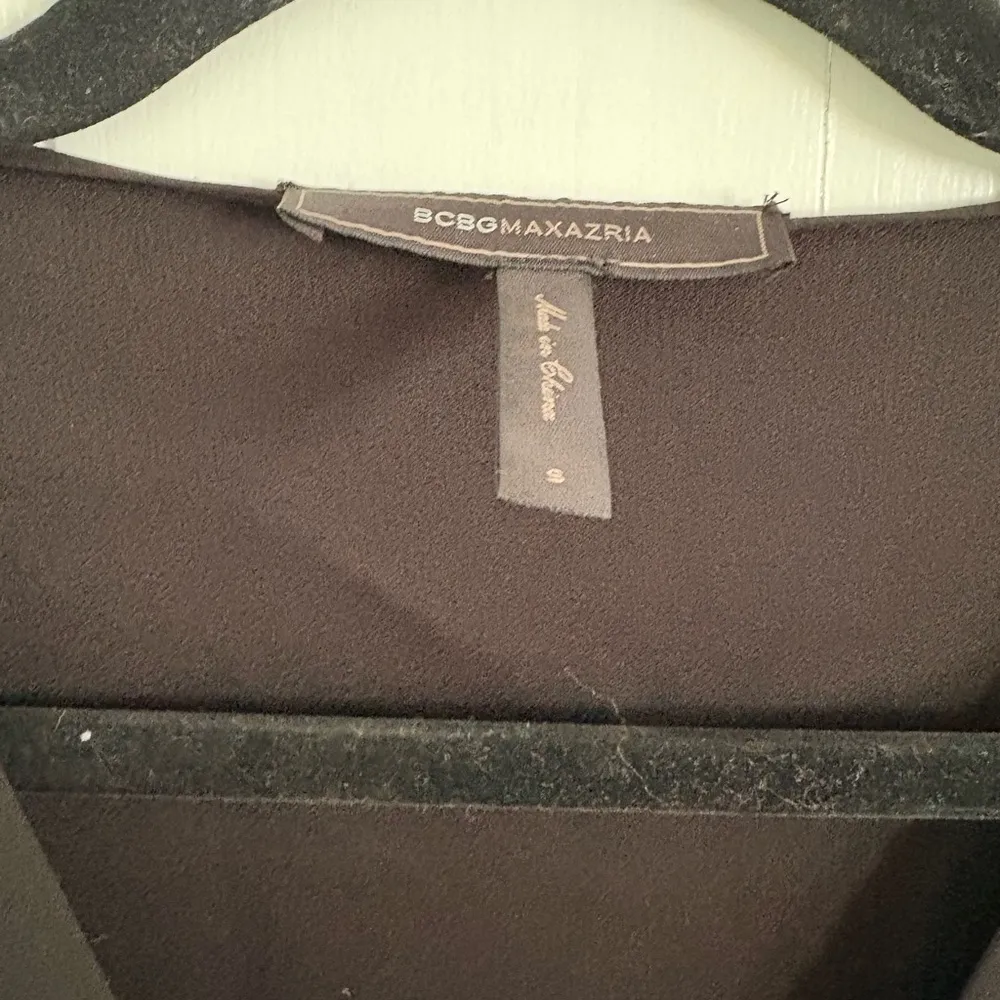 BCBG Black Sleeveless Lace-Up Top - Image 2