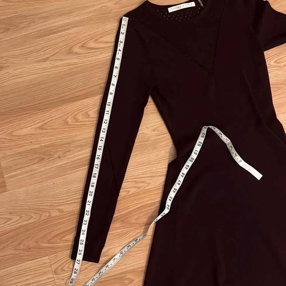 Susana Monaco dark purple long sleeve skater dress size XS - Image 12