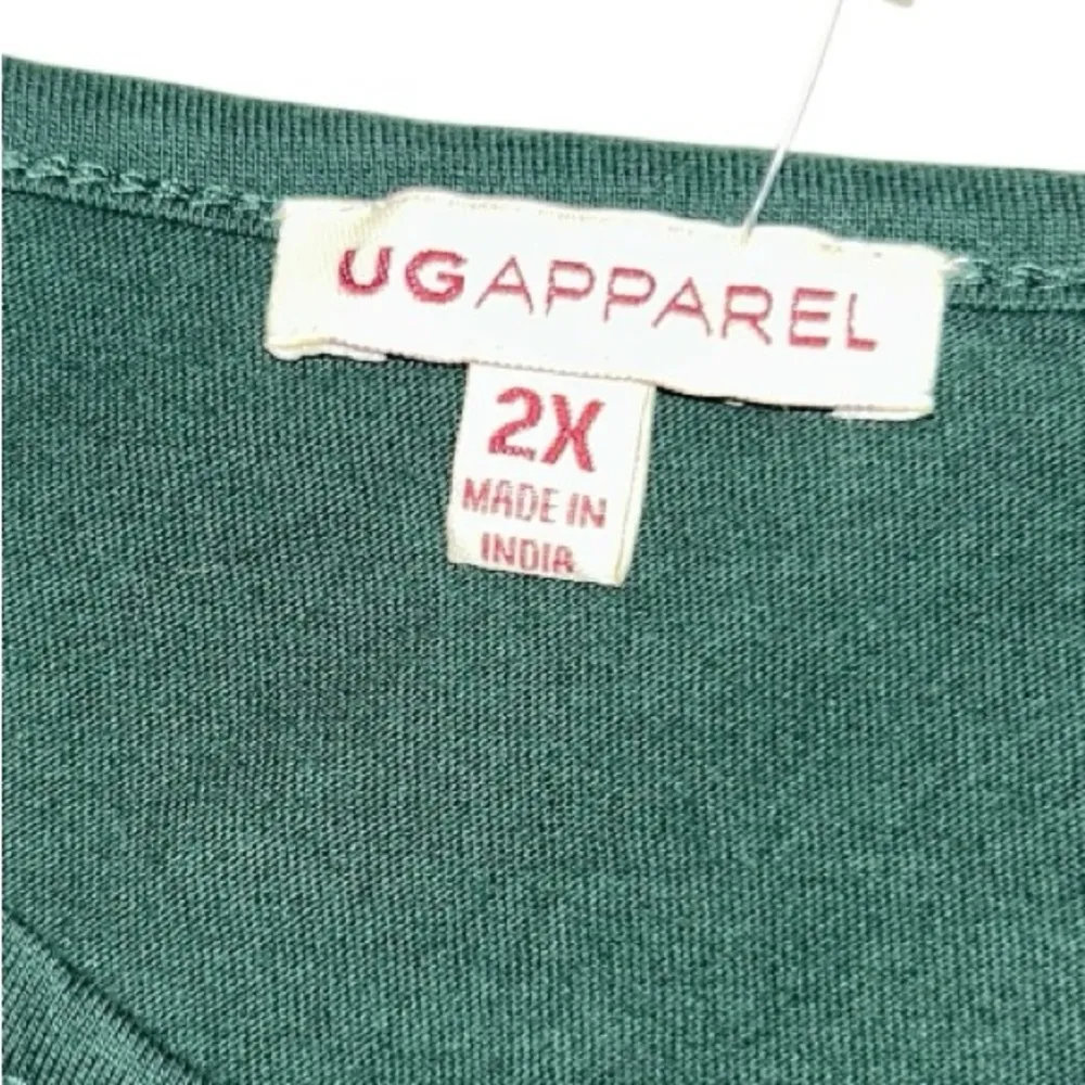 UG Apparel Michigan State University Green White  Women’s top long sleeve 2X - Image 8