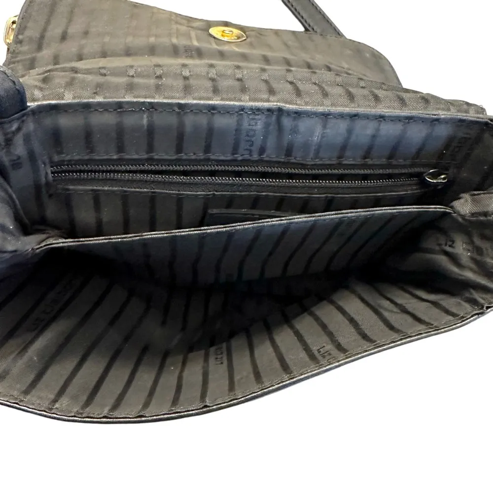 Liz Claiborne Vintage Leather Gold Chain Shoulder Crossbody Mini Purse - Image 5