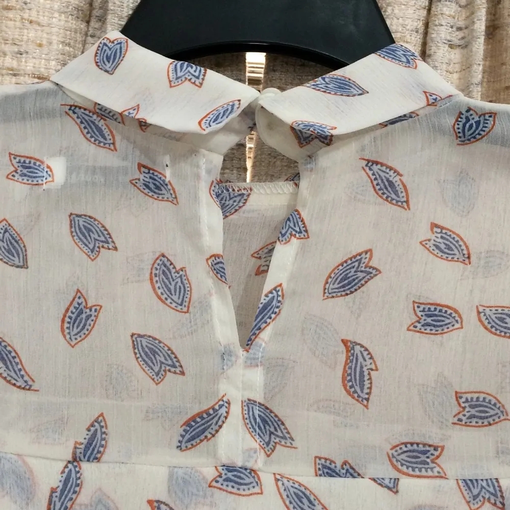 Bishop and Young  Cropped Layered Flounce Blouse - Image 7