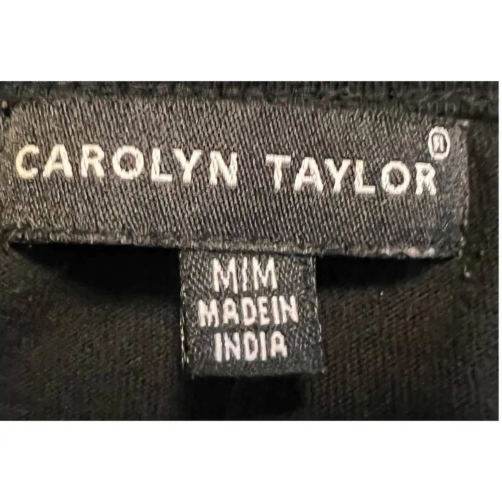 Carolyn Taylor Women's Black Santa Claus Silver Belt with Gold Star Shirt Size M - Image 3