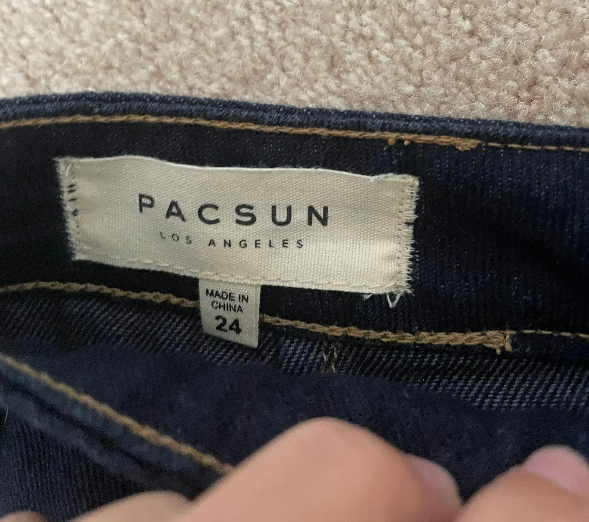 Scallop Trim Denim Mini Skirt - Image 5