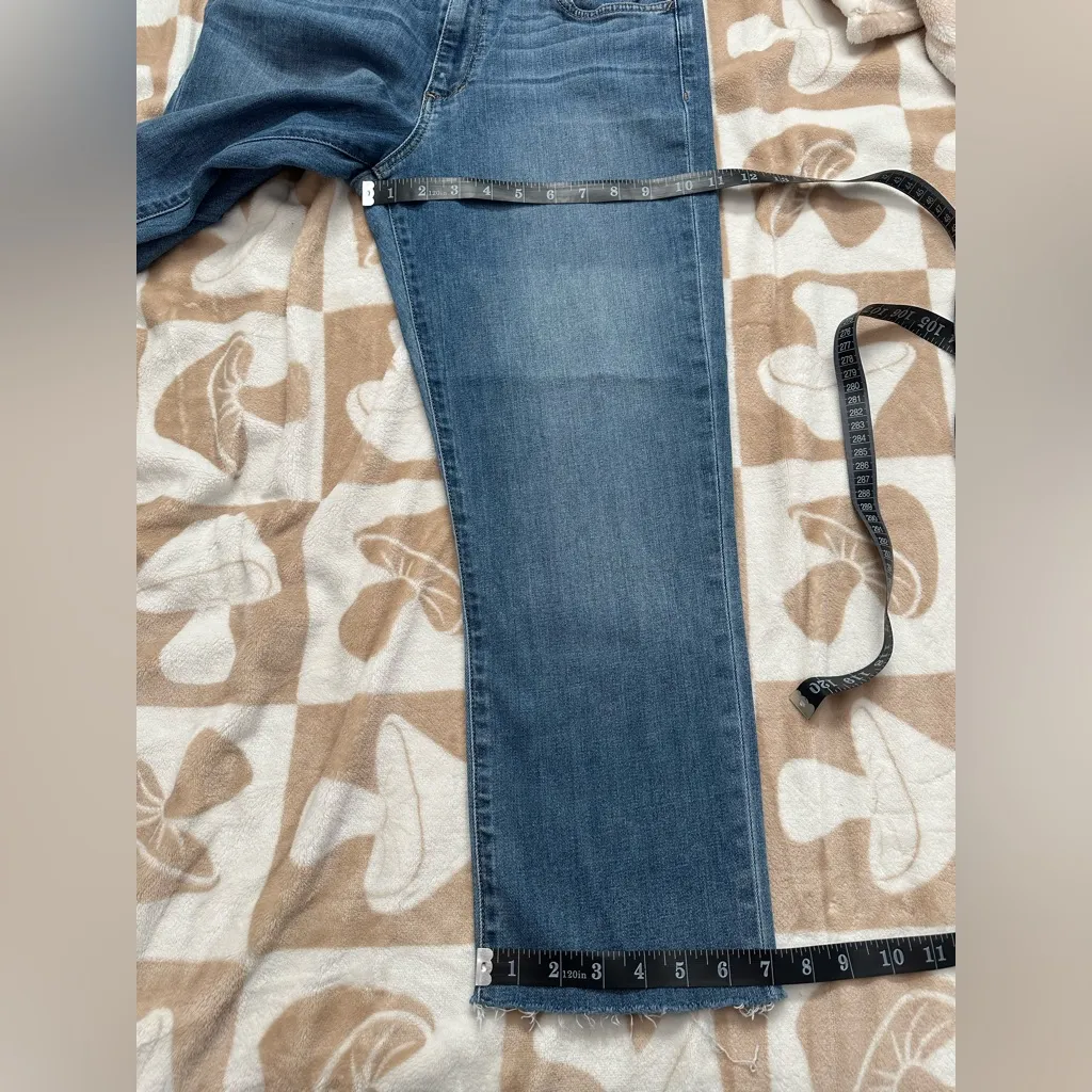 Joe's Jeans Crop Straight Leg Frayed Hem Denim Blue Women's‎ Size 30 - Image 13