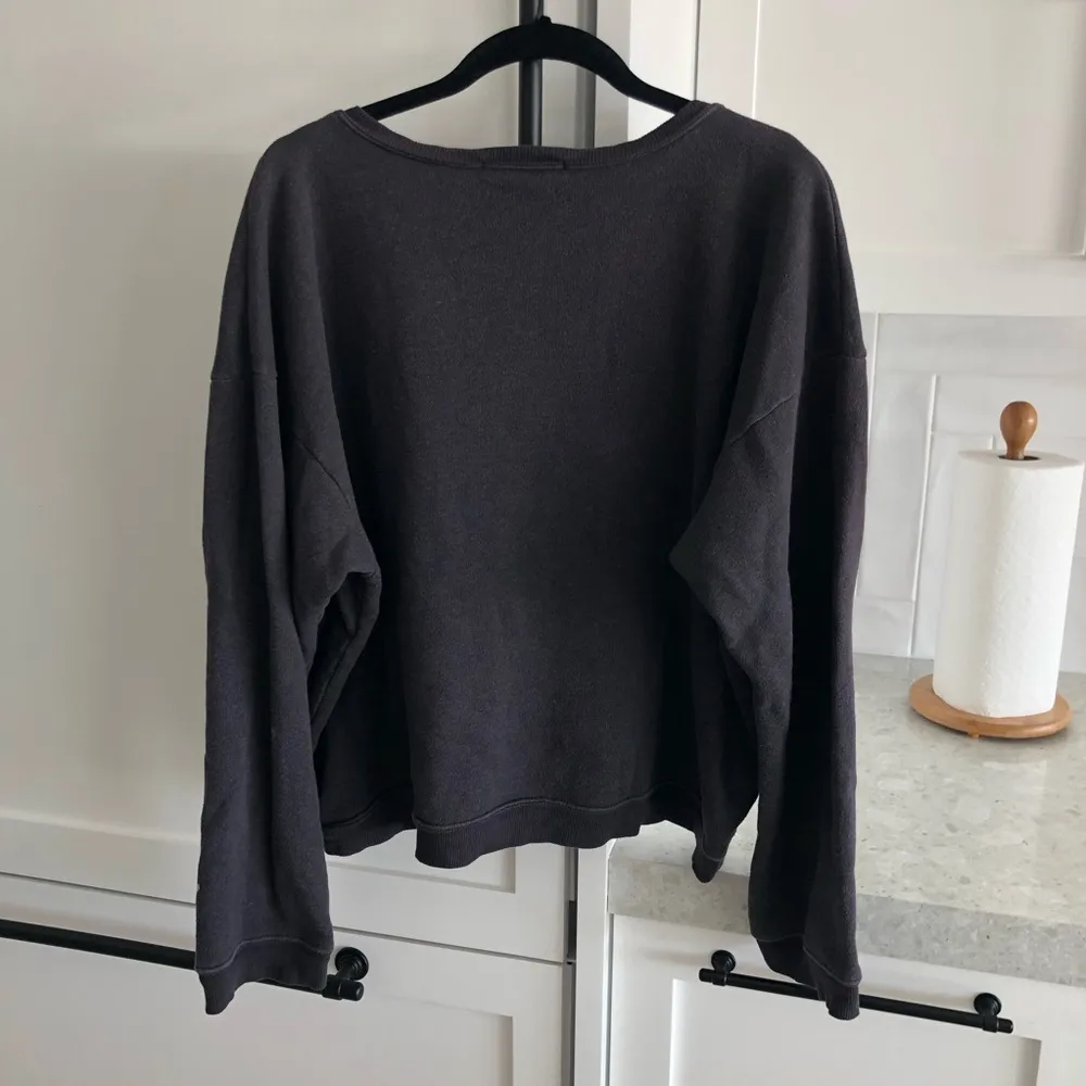 Wildfox OG Inside Out Skeleton Sweatshirt Charcoal Grey Black Medium Halloween - Image 6