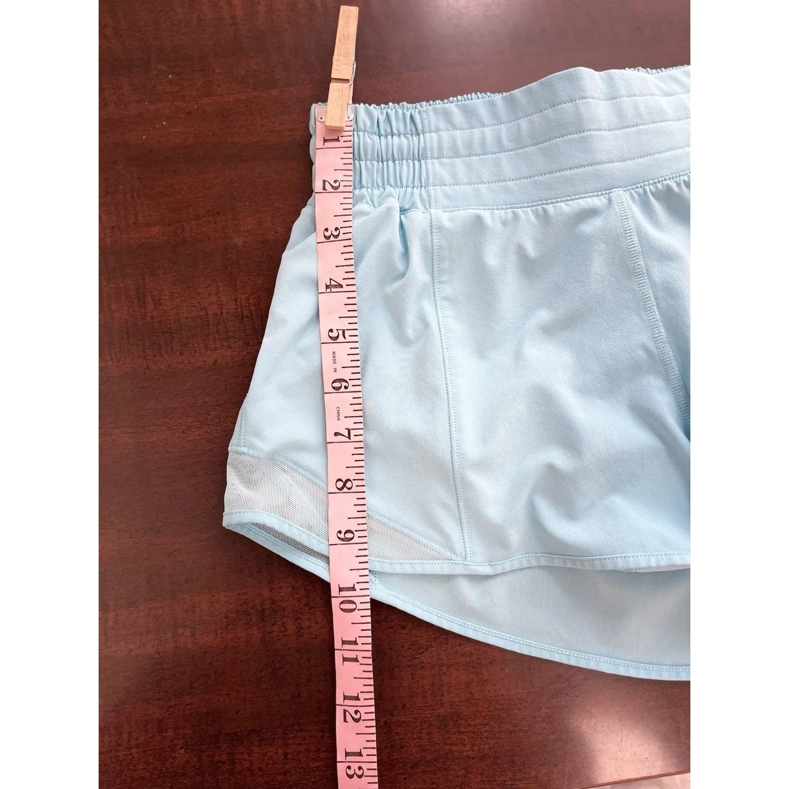 Lululemon Hotty Hot Low-Rise Lined Short Cyan Blue Size 4 - Image 7