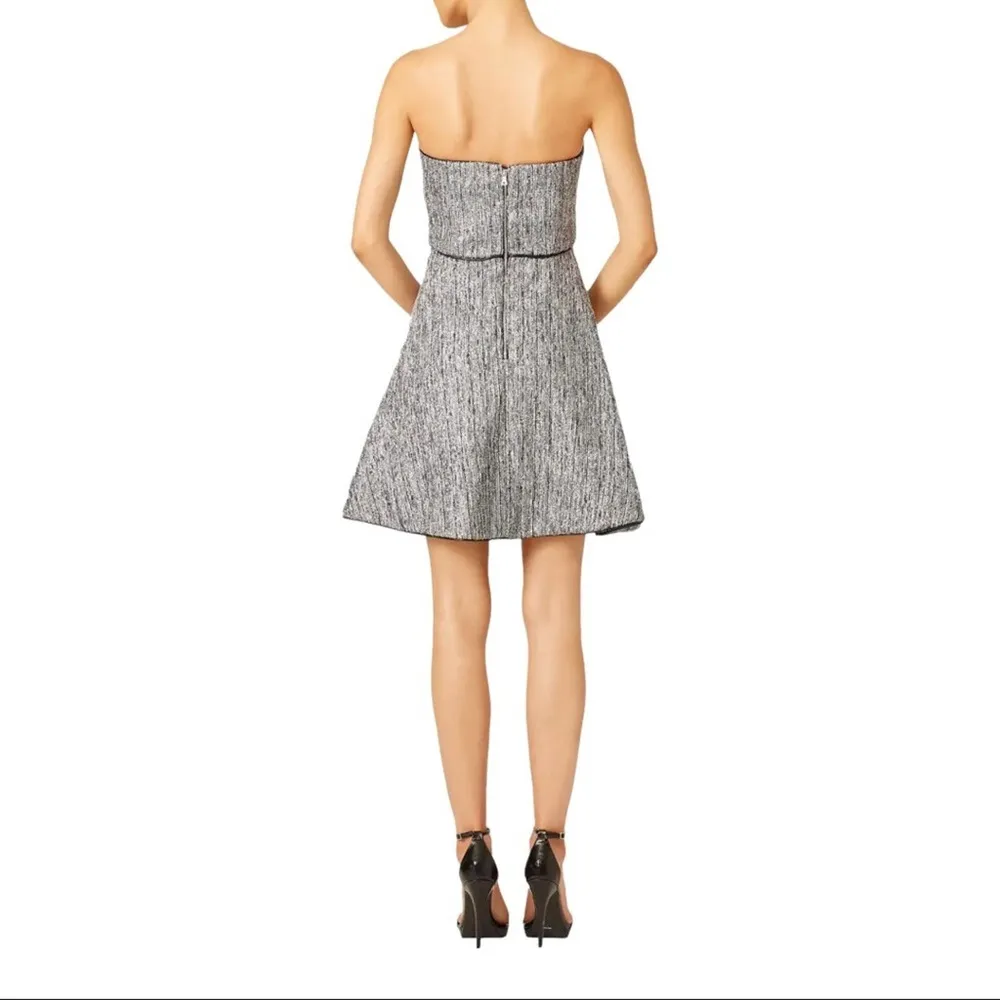 Hunter Bell Womens Size 4 Grace Dress Strapless Cocktail Gray Silver Mini Gown - Image 15
