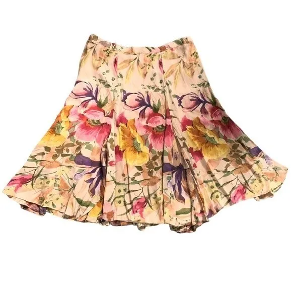 Chico’s Design Floral Print Corsage Sashay Midi A-Line Skirt - Image 29
