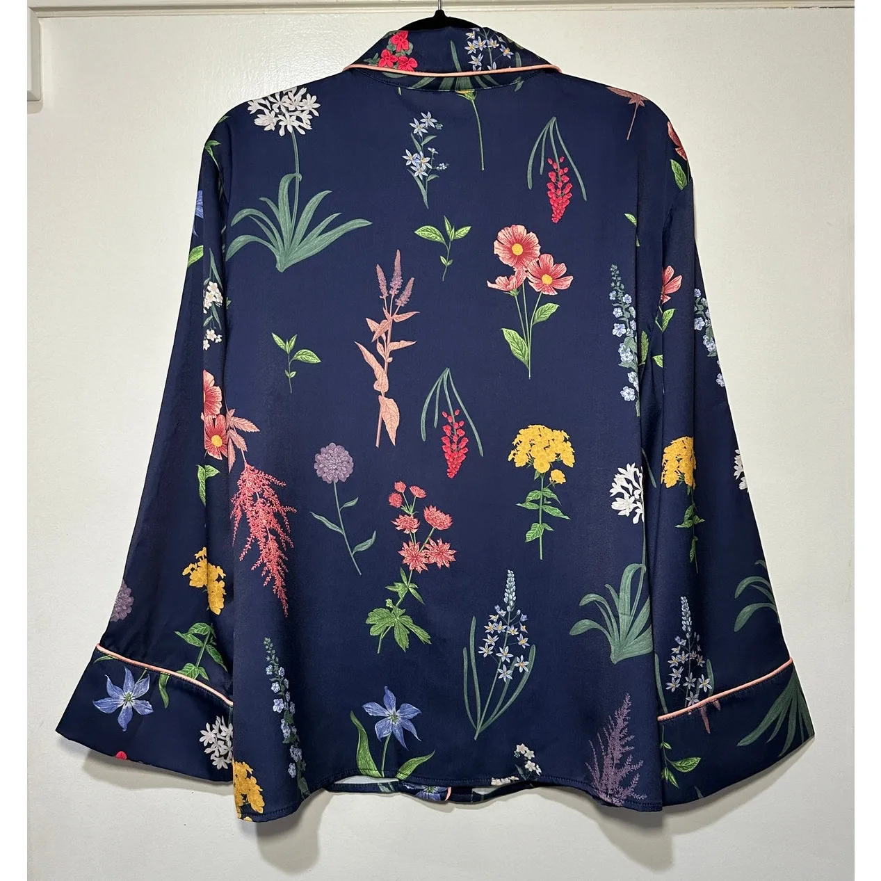 Mestiza New York Gigi Pajama Set 2 Piece Navy Multi Size Medium NWT Floral Print Blue - Image 10