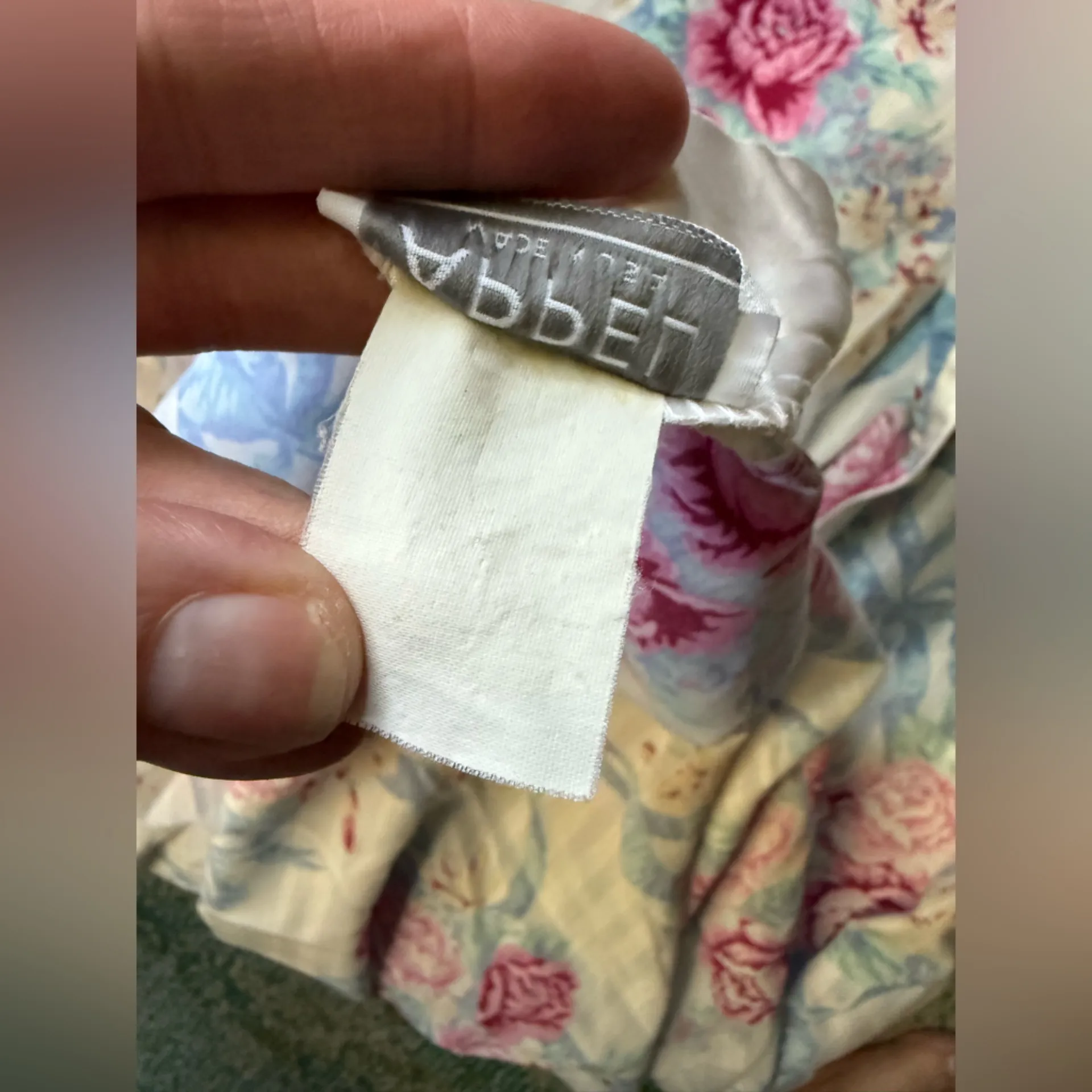 Vintage Appel pastel floral striped satin trim kimono robe, one size Blue Size XL - Image 13