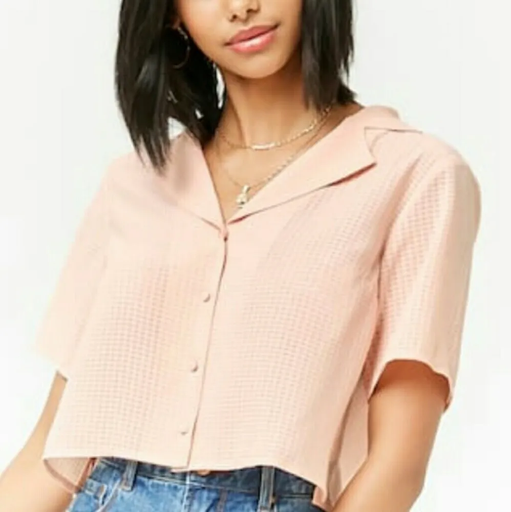 NWT Cropped Button Down - Image 2