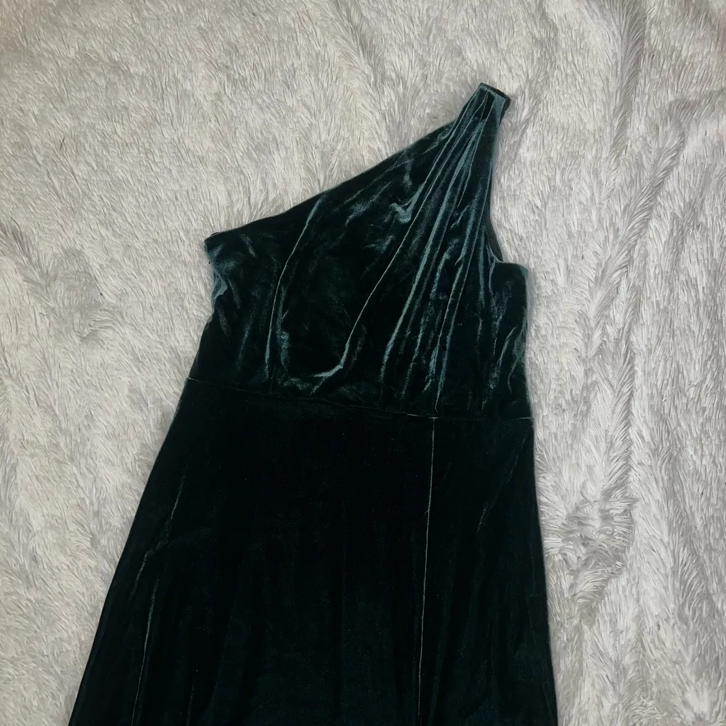 Birdy Grey Velvet Emerald Kira Bidesmaid Dress in Color Emerald Extra Large XL - Image 4