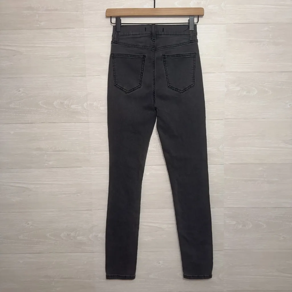 Eunina Women's Size 1/25 Black Bella Super High Rise Ankle Skinny Jeans - Image 7