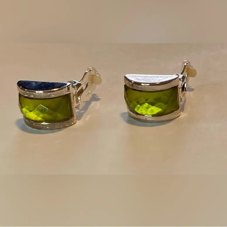 VINTAGE Lot of 3 pairs Clip on metallic earrings - Image 7