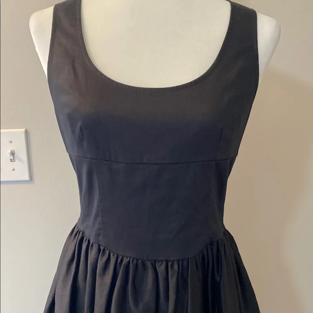 Fiorucci black fit n flare sleeveless dress with pleated skirt accented hem 8 - Image 2