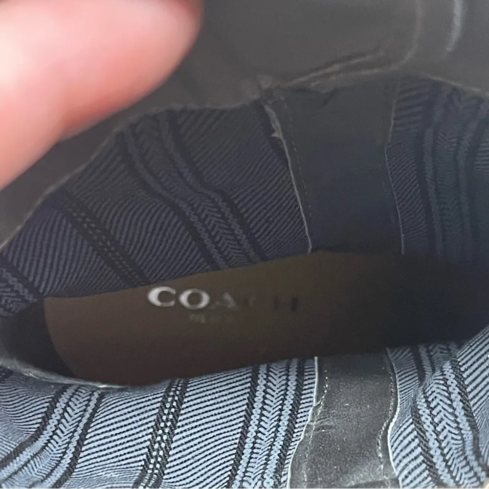 Coach Alexandra Fatigue Green Suede Midcalf Buckle Heel Bootie Boots Size 8 - Image 15