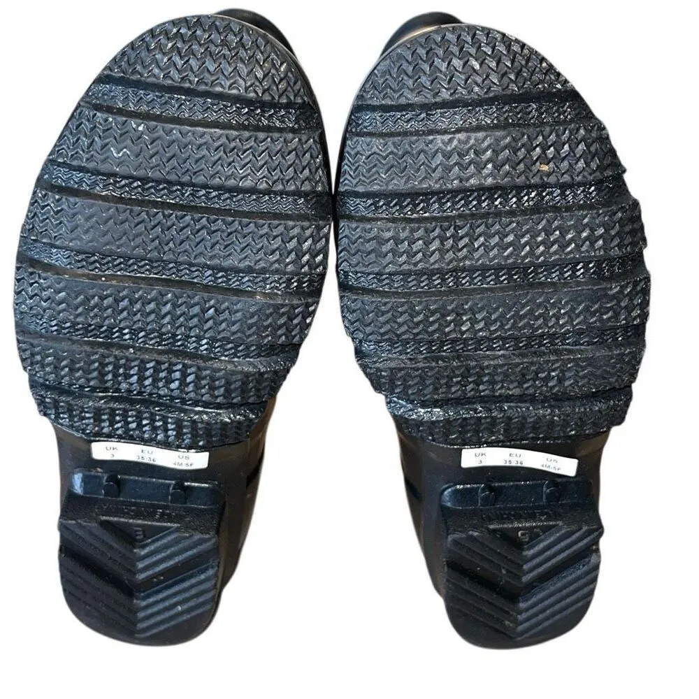 Hunter Womens Glossy Round Toe Slip On Tall Rain Boots Black Size 4M/5F‎ - Image 6