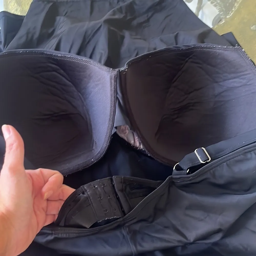 Swimsuits for all power suit swimdress one piece skirted size 24 Black - Image 4