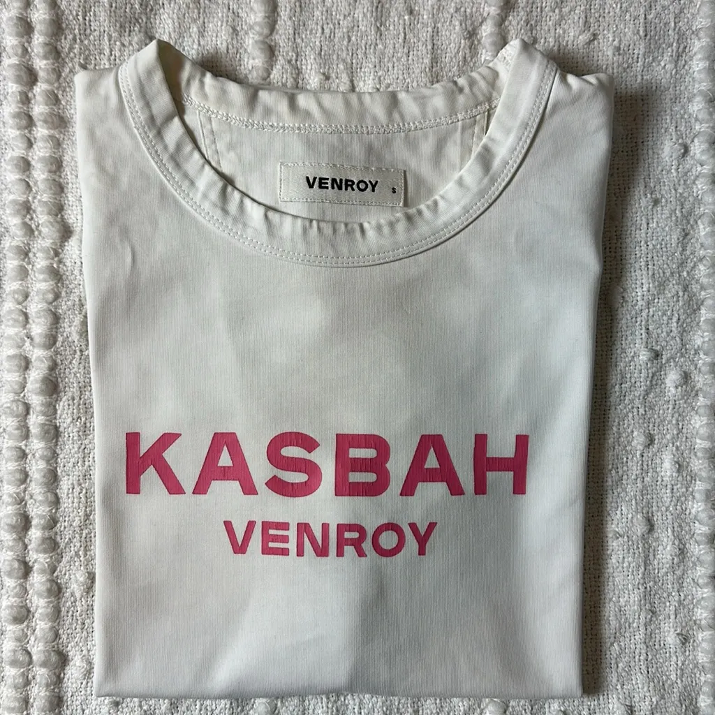 VENROY “Kasbah VENROY” Women’s Tee White Size Small Oversized‎ - Image 2