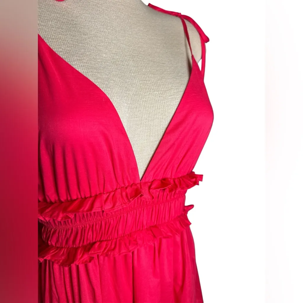 Pink Lily Fuchsia Hot Pink Babydoll Sundress Size‎ Small Style MF039 NWOT - Image 5