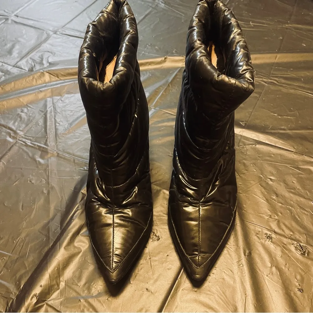 Alchimia di Ballin Daphne 55 Satin Puffer Boot - Women Size 36 - Black - Image 2