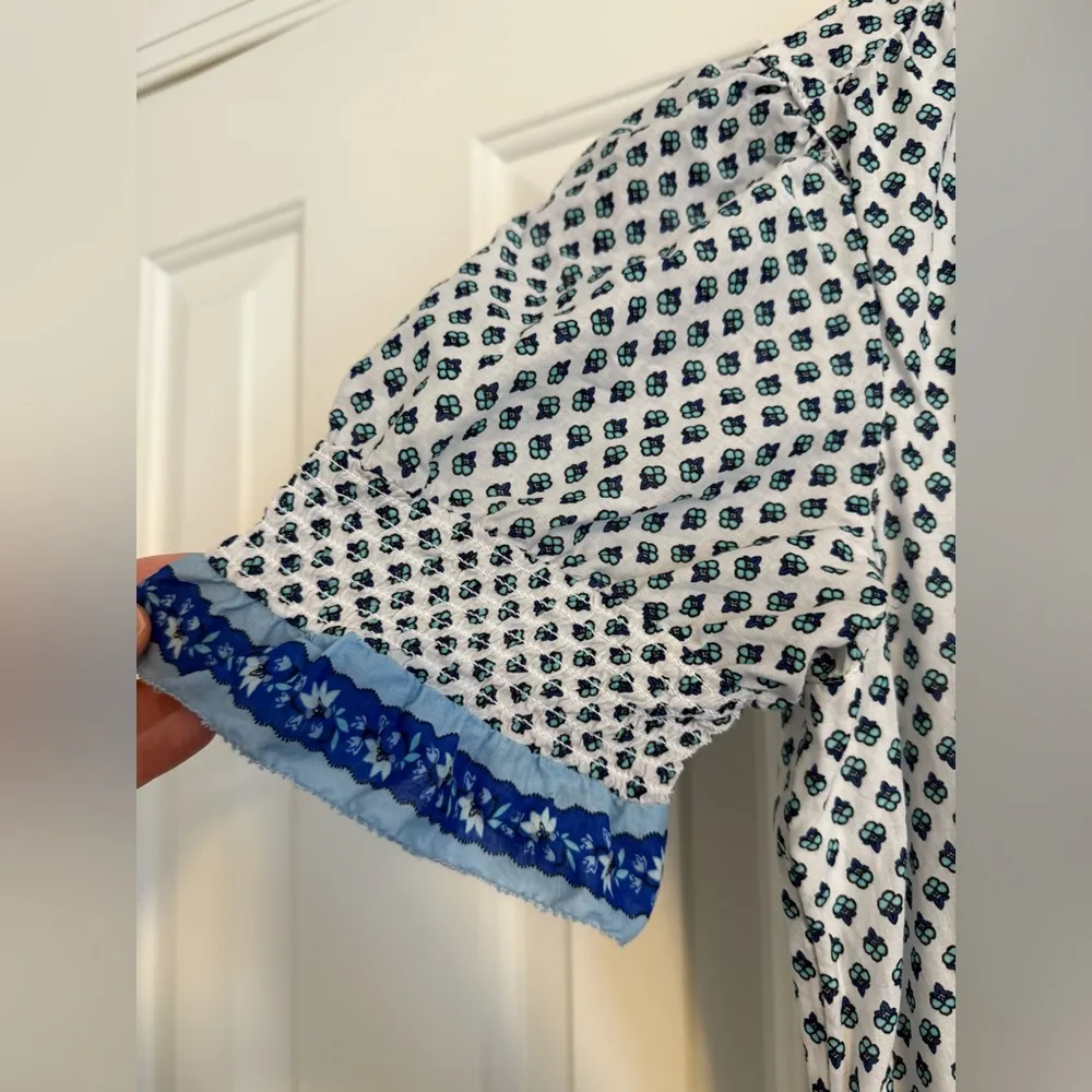 J.Crew Smocked ruffle dress in cotton voile size XS - Image 6