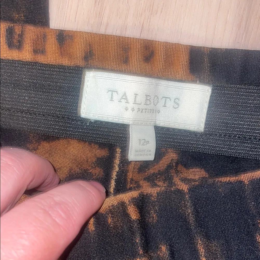 Talbots stylish Black and Brown pull on woman’s  Pants 12 - Image 3