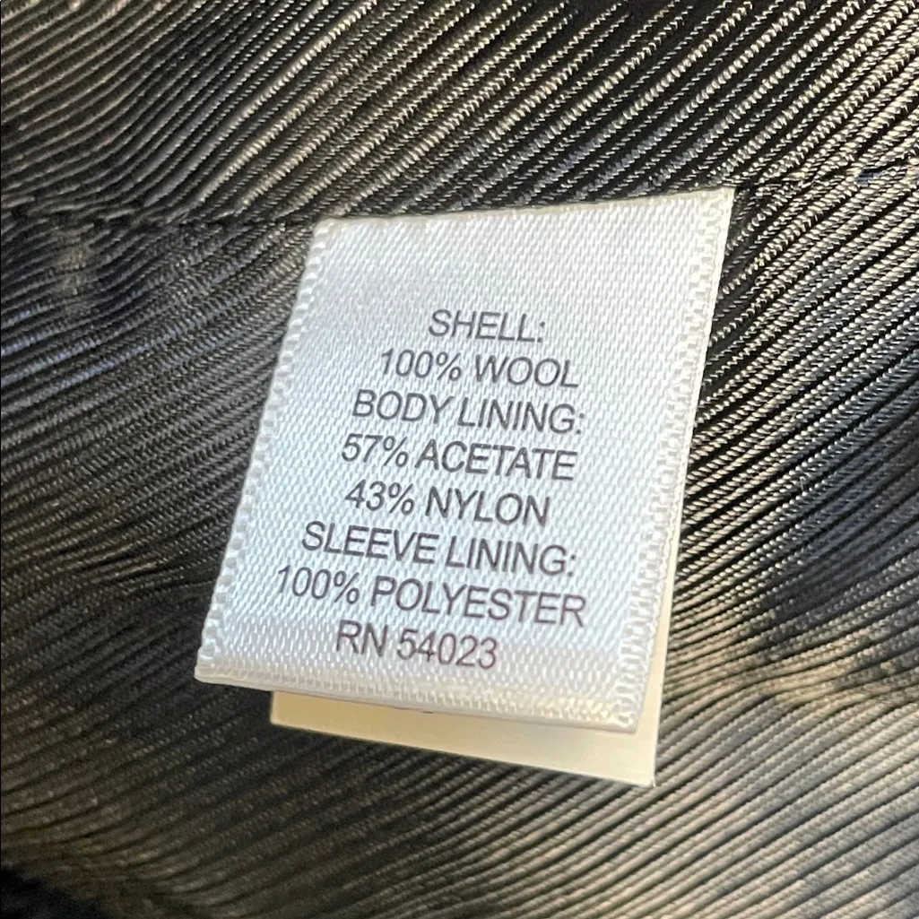 Banana Republic Women’s Wool Plaid Knit Collared Belted Comfy Button-Up Pea Coat - Image 11