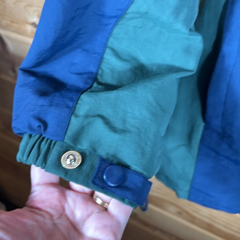 Walt Disney World Women's Jacket, Detachable Hood, Lined, Green/Navy, Size LG Green - Image 3