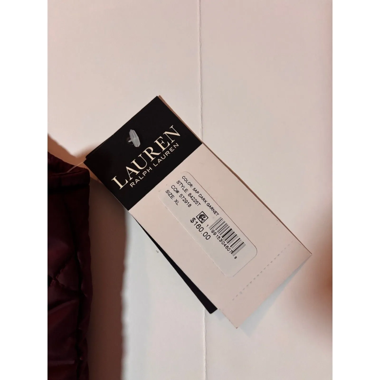 Lauren RALPH LAUREN Women’s Quilted Corduroy Collar Dk Garnet Size XL NEW - Image 6