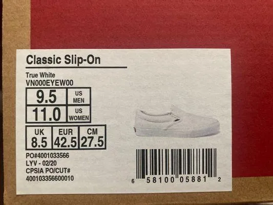 Vans White Slip on - Image 4