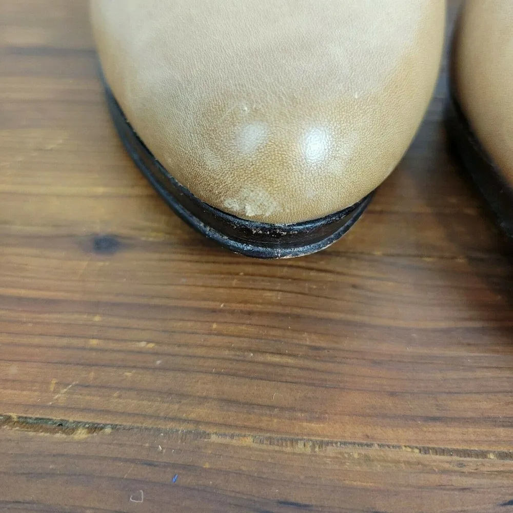 Cole Haan Womens Shoes Size 7.5 Nude Classic Leather High Heels Slip-On Pumps - Image 5