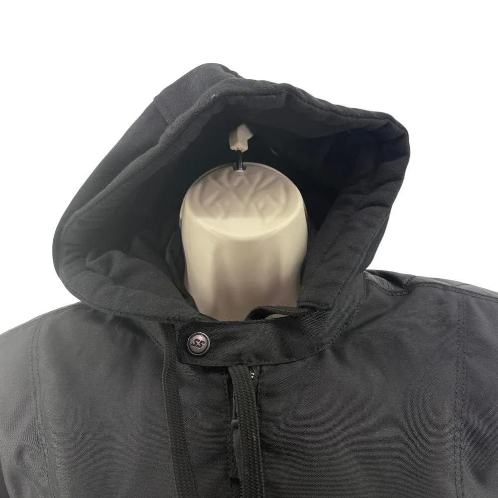 Speed And Strength Women's Textile Leather Motorcycle Jacket Black Small - Image 3