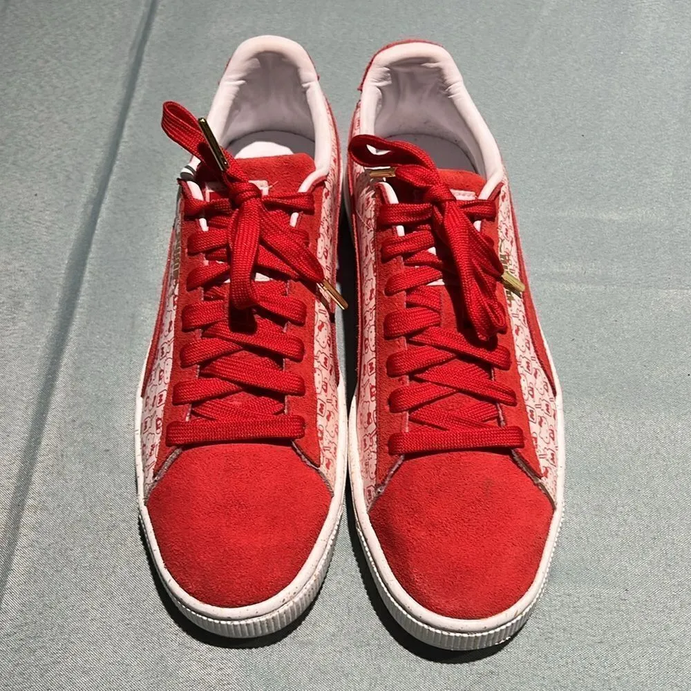 PUMA x Hello Kitty suede shoes Size 9.5   B53 - Image 3