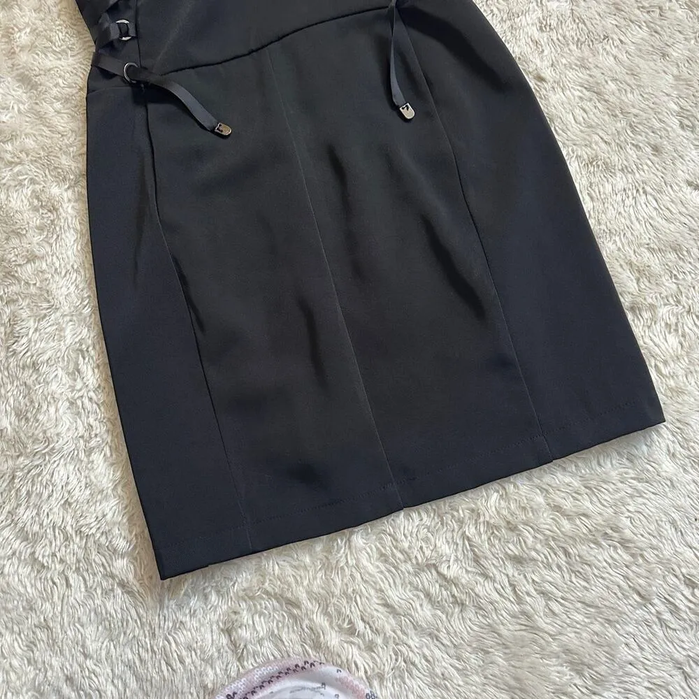 Sammi Shop XS Black Mini Dress Cut Out Edgy Goth Emo Scene Alternative - Image 5