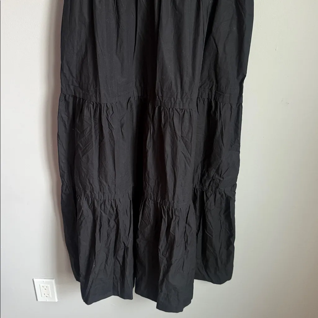 NEW Quince 100% Organic Cotton Poplin Tiered Maxi Dress Small - Image 6