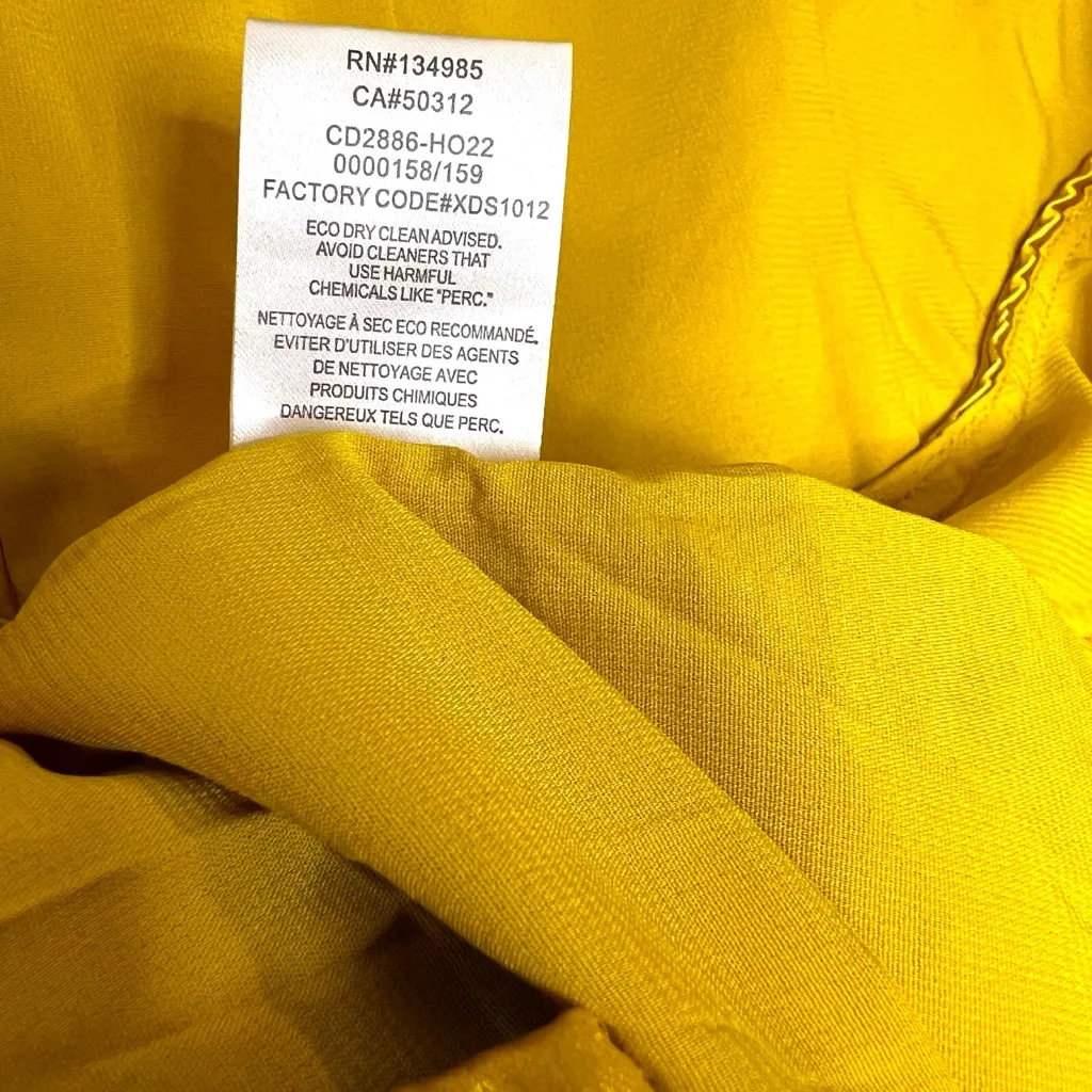 For Love and Lemons Drew Bustier Draped Mini Dress in Golden Yellow Size Med - Image 9