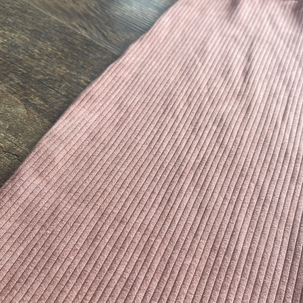 Sundry by Anthropology Salmon Pencil Skirt W/ Back Slit Lux Rib Adobe Color NWT - Image 3