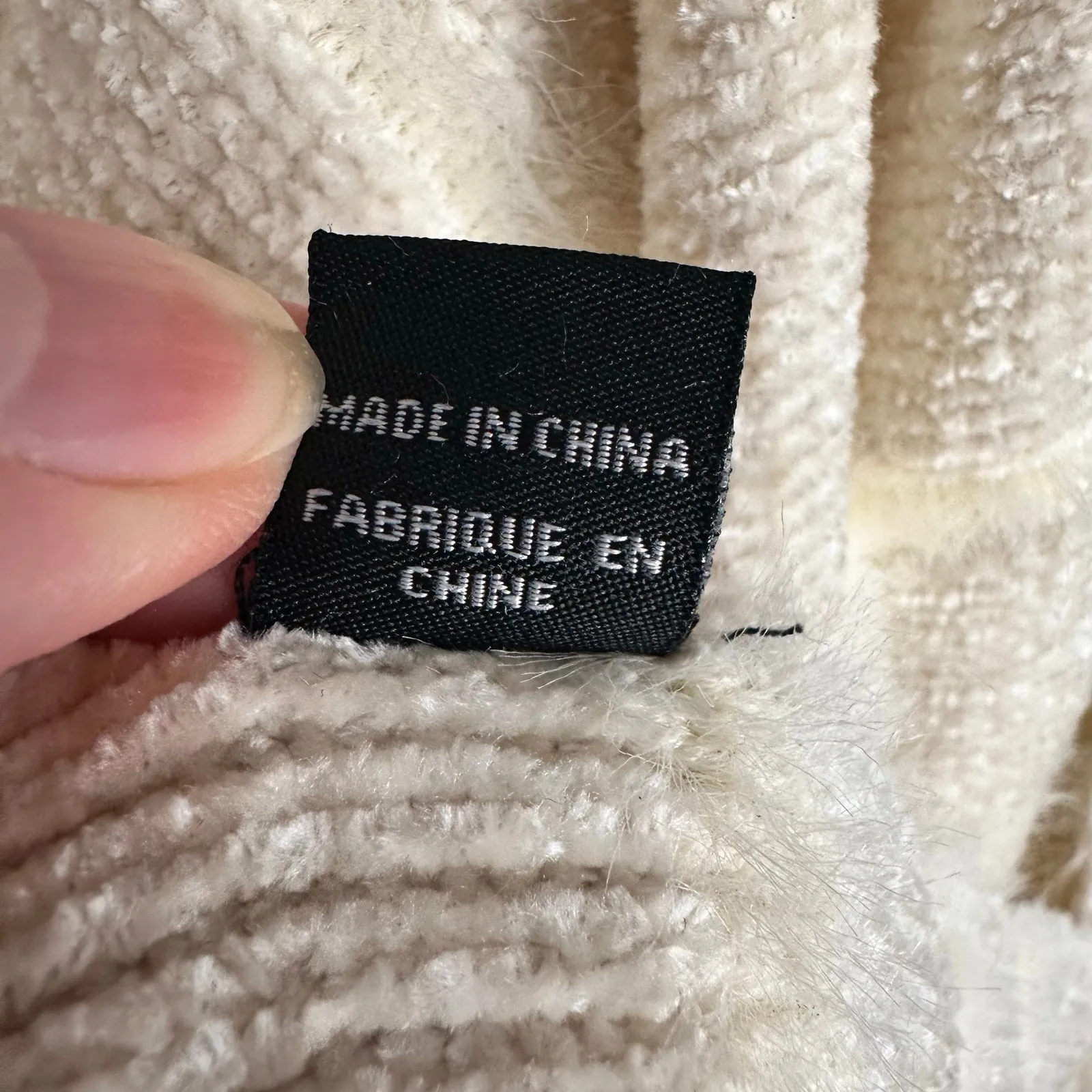 Anthropologie Akemi + Kin Miette Chenille Cozy Kimono Fringe Trim Ecru Free Size - Image 13