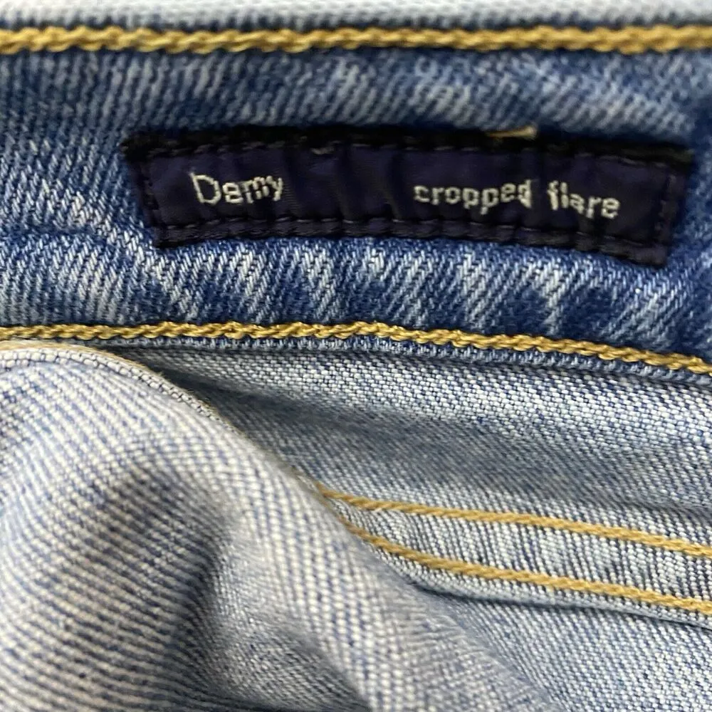 Citizens of Humanity Jeans COH Floral Tapestry Side Demy Cropped Flare Boho 29 - Image 5