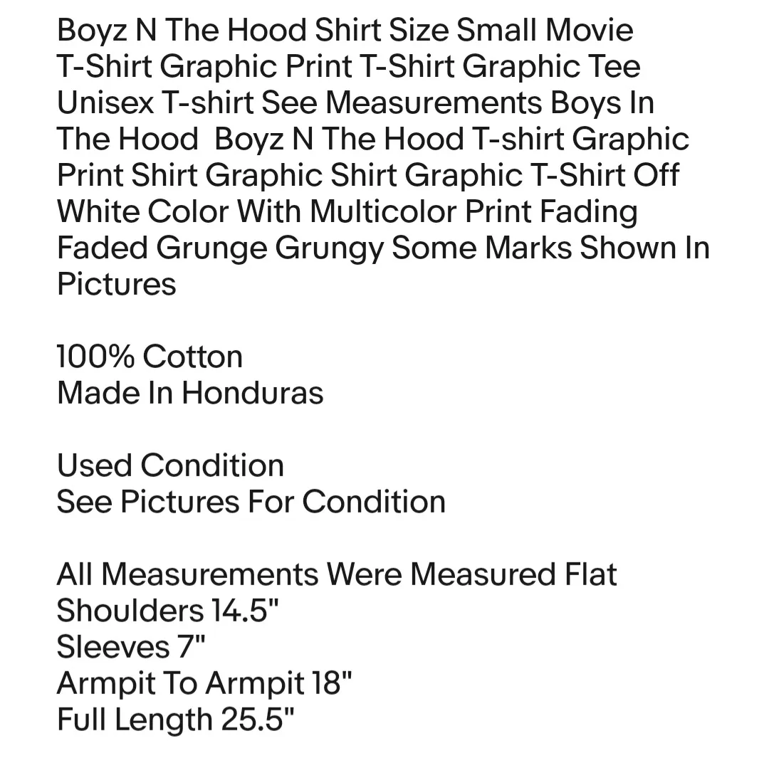 Shirt Size Small Movie T-Shirt Graphic Print T-Shirt Graphic Tee Unisex T-shirt - Image 2