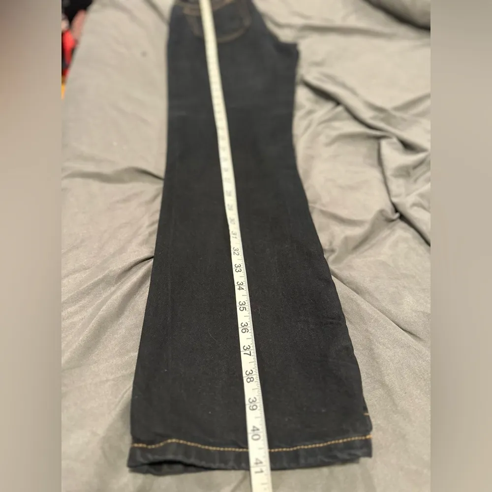 NWOT Calvin Klein Y2k Jeans Sz:4 Easy Fit High Rise Mom Black Denim Straight Leg - Image 5