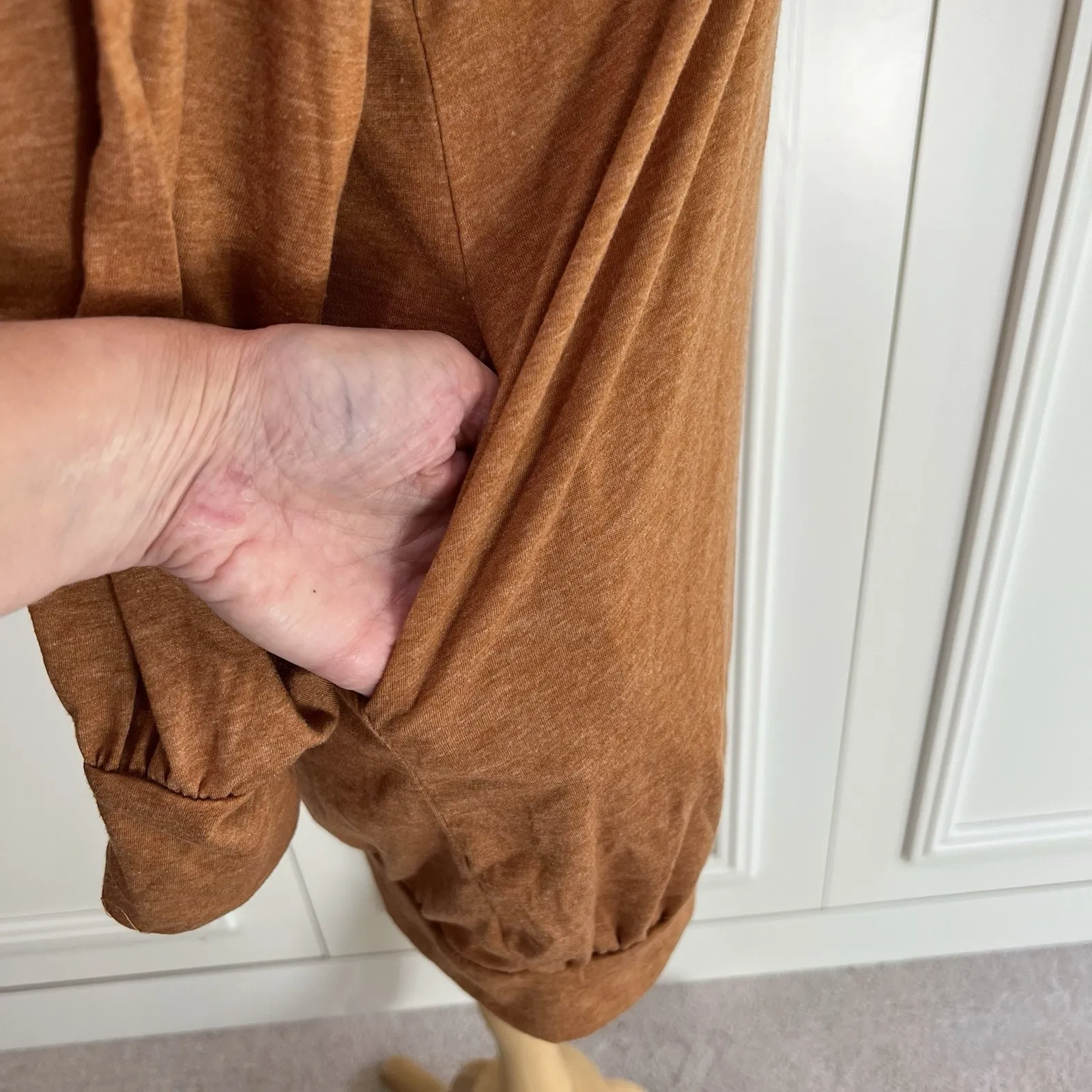 Zanzea Rust Brown Tunic Top‎ Pockets Lagenlook Minimalist Boho Classic - Image 4