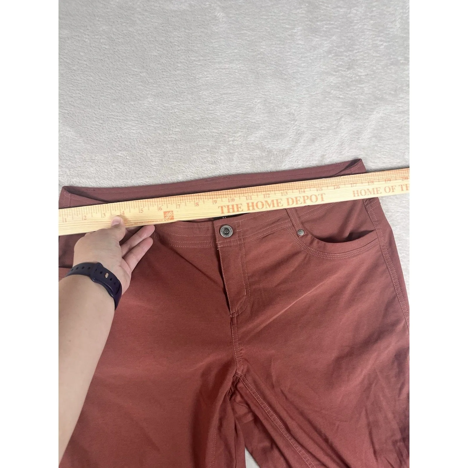 Kuhl Trekr Kapri Pants Womens 14 Red Capris Outdoor Performance Hiking Gorpcore - Image 4